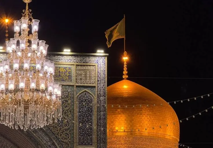 زیارت حرم امام رضا (ع) در شب