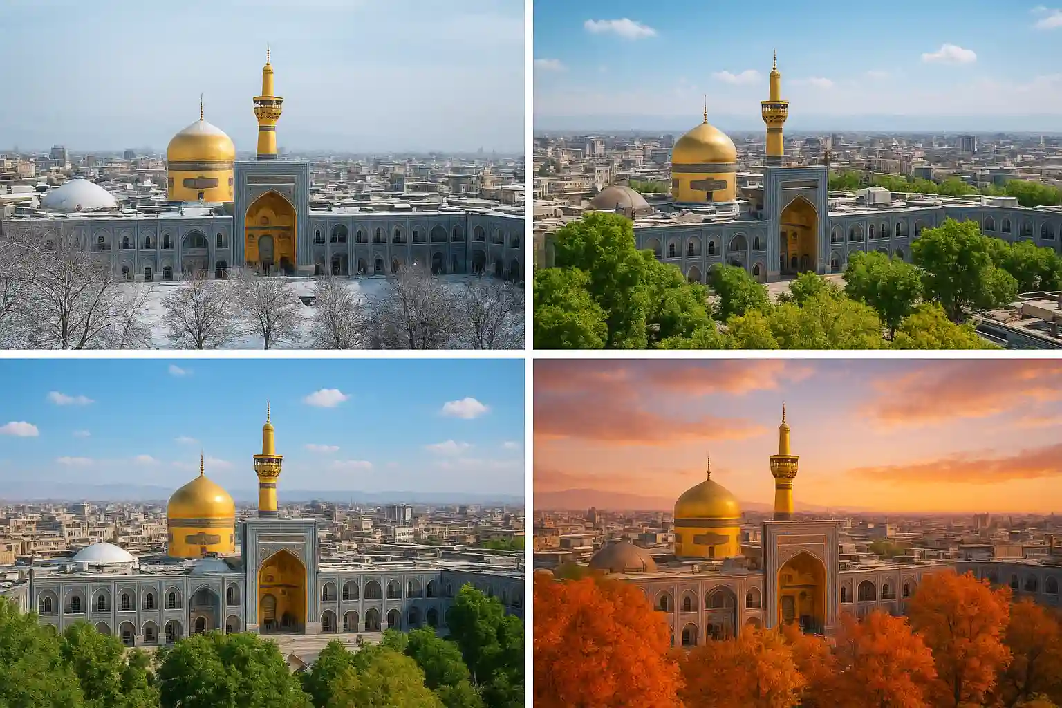 بررسی شرایط جوی مشهد در فصل ها مختلف